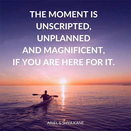 The moment is ...